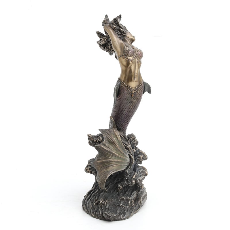 Unicorn Studio Yemaya Mother of All and Goddess of The Ocean Figurine Cold Cast Resin Bronze Finish - Image 4